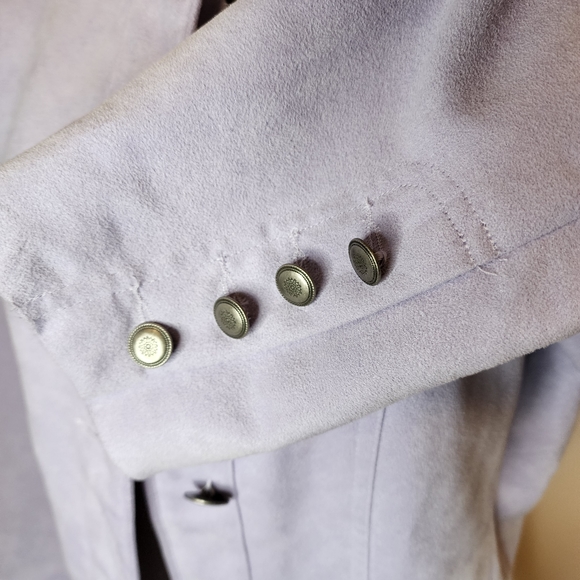 Tanjay EUC faux suede light purple jacket blazer - Picture 5 of 10